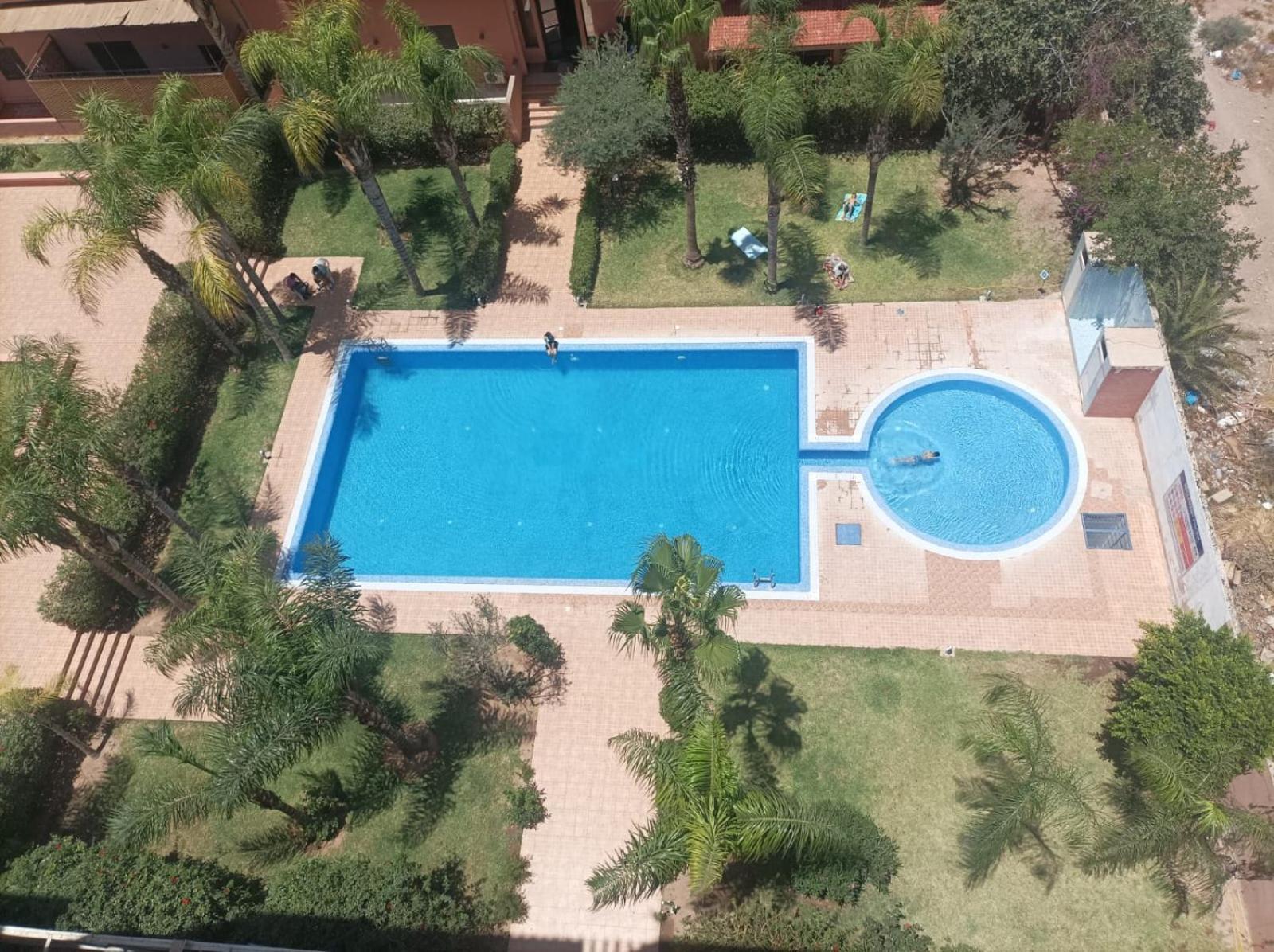 Appartement Haut Standing Vu Piscine Marrakesch Exterior foto